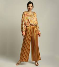 Yellow Orange forest Groove Printed Co-Ord Set