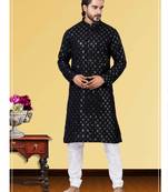 Festive Wear Designer Heavy Kurta With Pyjama