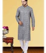 Festive Wear Designer Heavy Kurta With Pyjama