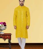 Festive Wear Designer Heavy Kurta With Pyjama