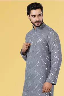 Festive Wear Designer Heavy Kurta With Pyjama