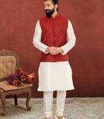 Festive Wear Designer Kurta Pyjama With Jacket