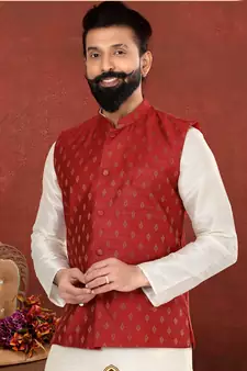 Festive Wear Designer Kurta Pyjama With Jacket