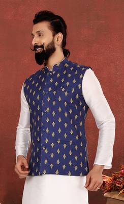 Festive Wear Designer Kurta Pyjama With Jacket 2