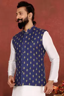 Festive Wear Designer Kurta Pyjama With Jacket