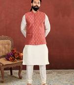 Festive Wear Designer Kurta Pyjama With Jacket