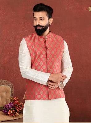 Festive Wear Designer Kurta Pyjama With Jacket 2