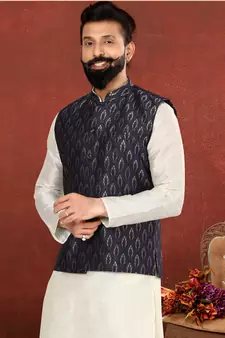 Festive Wear Designer Kurta Pyjama With Jacket