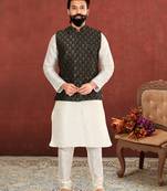 Festive Wear Designer Kurta Pyjama With Jacket