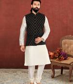 Festive Wear Designer Kurta Pyjama With Jacket