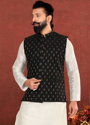 Festive Wear Designer Kurta Pyjama With Jacket 2