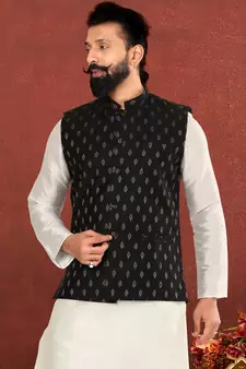 Festive Wear Designer Kurta Pyjama With Jacket