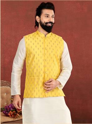 Festive Wear Designer Kurta Pyjama With Jacket 2