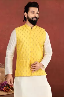 Festive Wear Designer Kurta Pyjama With Jacket