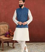 Festive Wear Designer Kurta Pyjama With Jacket