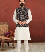 Festive Wear Designer Kurta Pyjama With Jacket