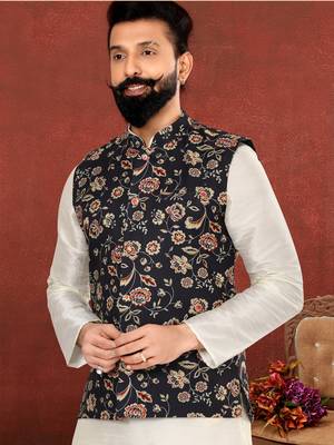 Festive Wear Designer Kurta Pyjama With Jacket 2