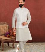 Festive Wear Designer Kurta Pyjama With Jacket