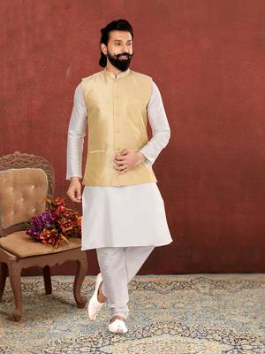 Festive Wear Designer Kurta Pyjama With Jacket 1