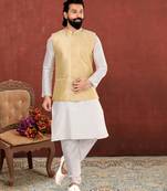 Festive Wear Designer Kurta Pyjama With Jacket