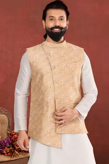 Festive Wear Designer Kurta Pyjama With Jacket
