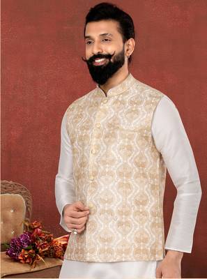 Festive Wear Designer Kurta Pyjama With Jacket 2