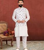 Festive Wear Designer Kurta Pyjama With Jacket