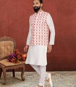 Festive Wear Designer Kurta Pyjama With Jacket