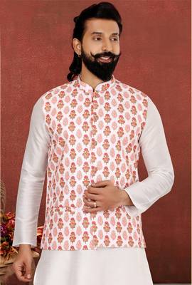 Festive Wear Designer Kurta Pyjama With Jacket 2
