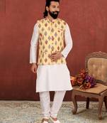 Festive Wear Designer Kurta Pyjama With Jacket