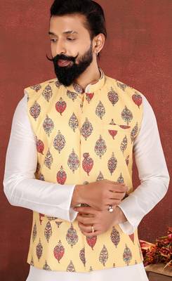 Festive Wear Designer Kurta Pyjama With Jacket 2