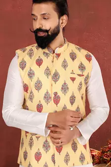 Festive Wear Designer Kurta Pyjama With Jacket