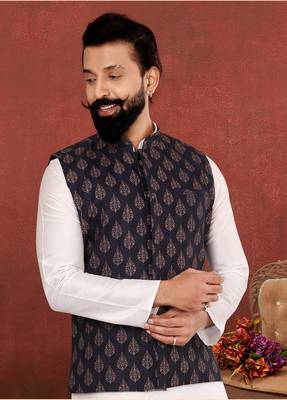 Festive Wear Designer Kurta Pyjama With Jacket 2