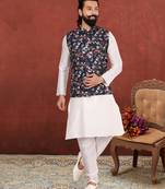 Festive Wear Designer Kurta Pyjama With Jacket