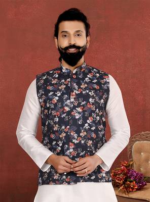 Festive Wear Designer Kurta Pyjama With Jacket 2