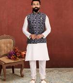 Festive Wear Designer Kurta Pyjama With Jacket