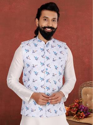 Festive Wear Designer Kurta Pyjama With Jacket 2