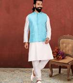 Festive Wear Designer Kurta Pyjama With Jacket