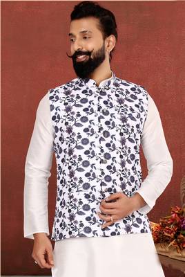 Festive Wear Designer Kurta Pyjama With Jacket 2