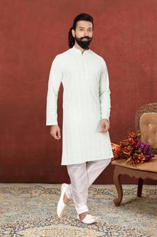 Festive Wear Designer Heavy Kurta With Pyjama