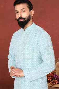 Festive Wear Designer Heavy Kurta With Pyjama