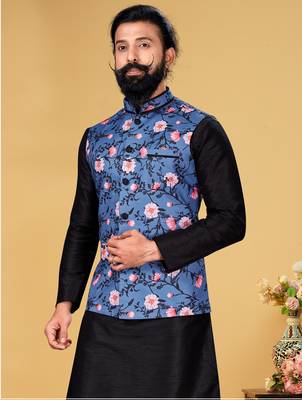 Festive Wear Designer Kurta Pyjama With Jacket 2