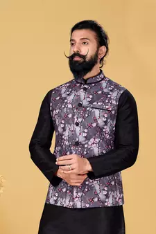Festive Wear Designer Kurta Pyjama With Jacket