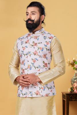 Festive Wear Designer Kurta Pyjama With Jacket 2