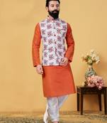Festive Wear Designer Kurta Pyjama With Jacket