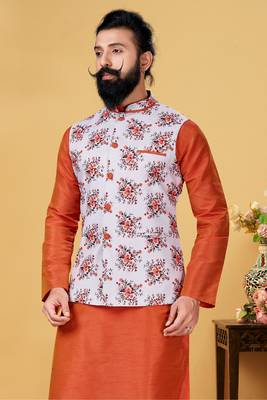 Festive Wear Designer Kurta Pyjama With Jacket 2