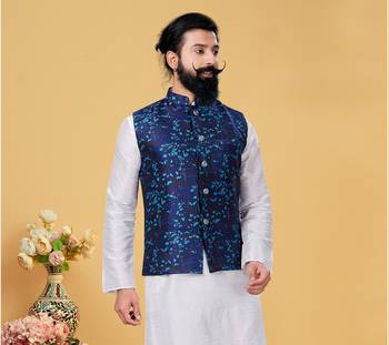 Festive Wear Designer Kurta Pyjama With Jacket 2