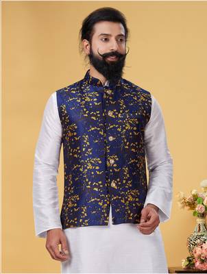 Festive Wear Designer Kurta Pyjama With Jacket 2