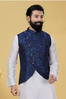 Festive Wear Designer Kurta Pyjama With Jacket