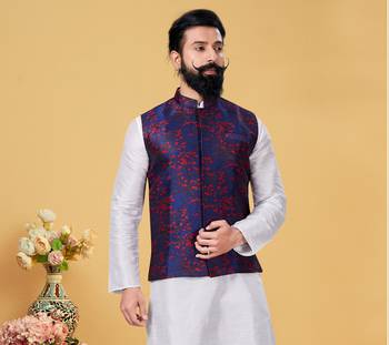 Festive Wear Designer Kurta Pyjama With Jacket 2